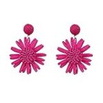 Análisis y comparativa: Los mejores pendientes de rafia rojos del mercado