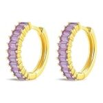 Análisis y comparativa de los mejores pendientes dorado y morado: ¡Dale un toque de elegancia a tu look!